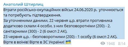 Бойцы ВСУ показали россиянам на их место: Российско-оккупационные войска понесли безвозвратные потери на Донбассе