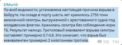 «Мощность в 2 килотонны тротила»: Установлена настоящая причина взрыва в Бейруте – военный эксперт 